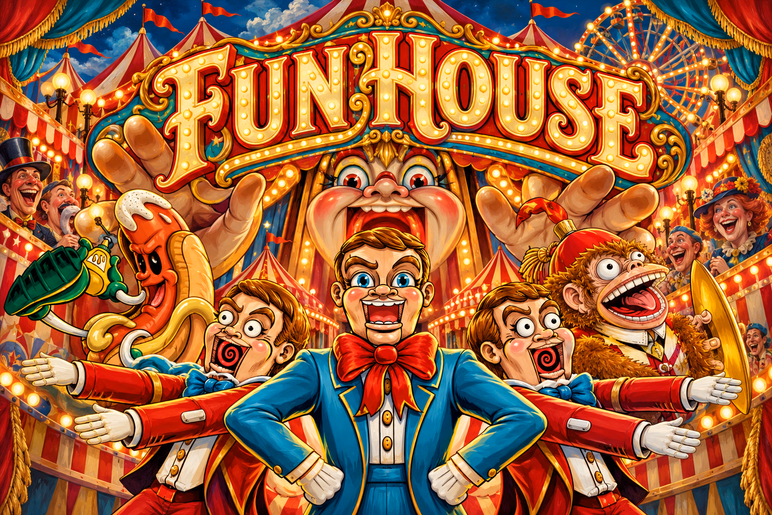 FunHouse — restyled cabinet backglass