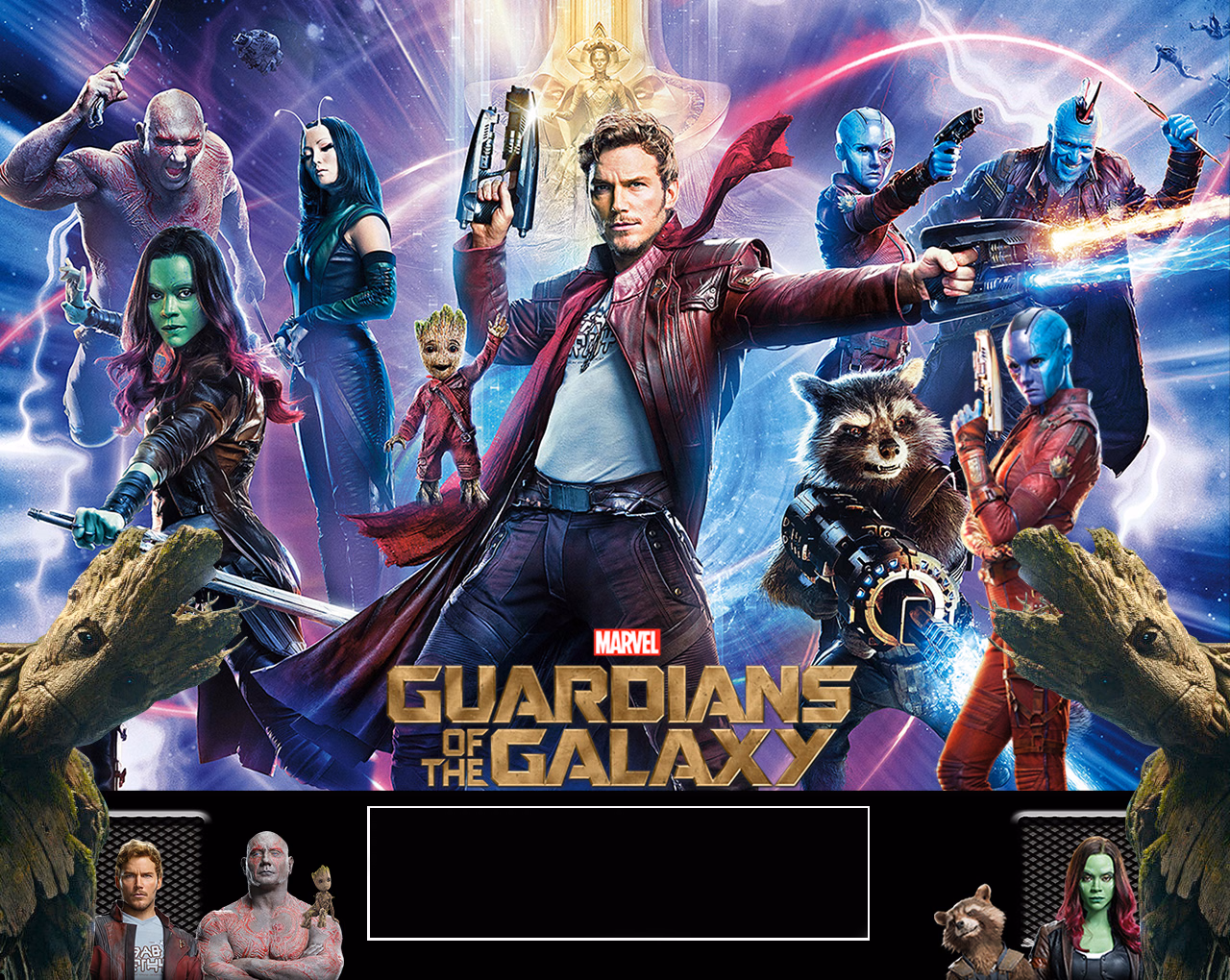 Guardians of the Galaxy — original cabinet backglass