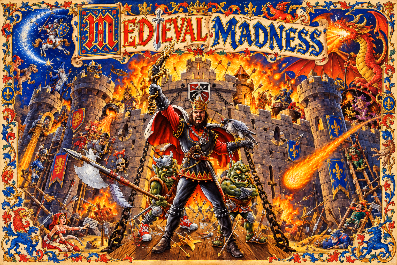 Medieval Madness — restyled cabinet backglass