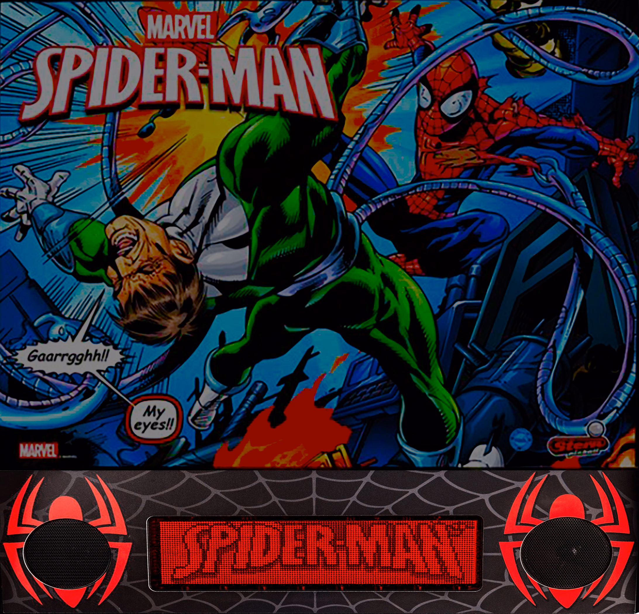 Spider-Man Classic — original cabinet backglass