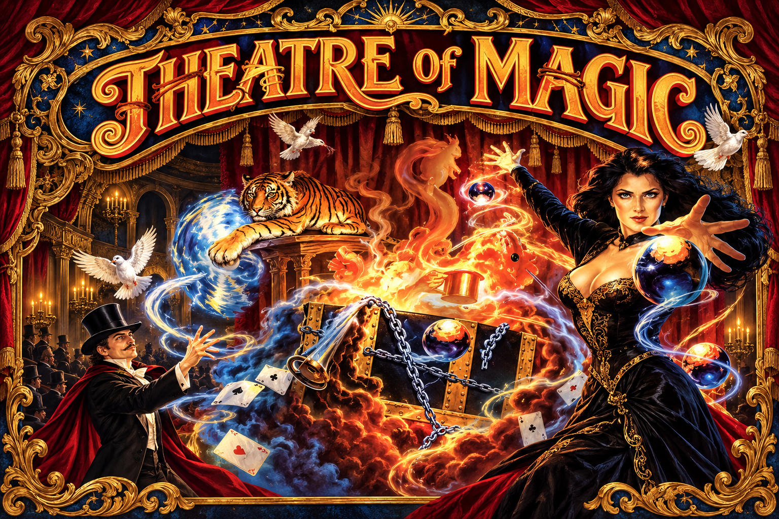 Theatre of Magic — restyled cabinet backglass