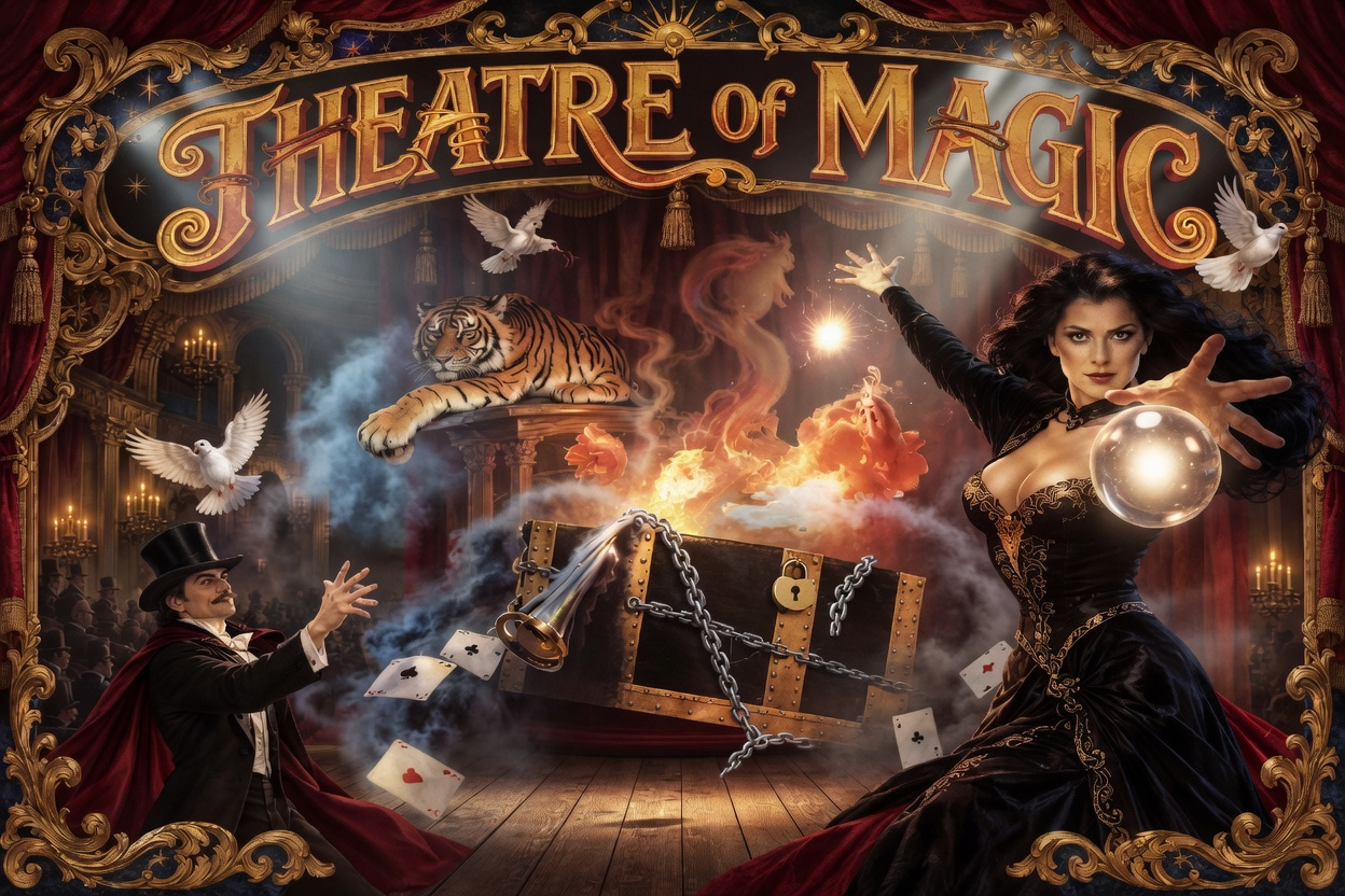 Theatre of Magic — restyled cabinet backglass