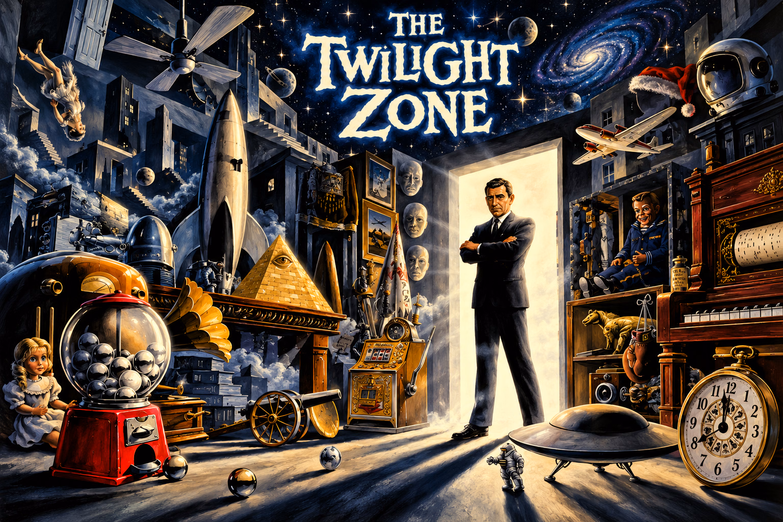 Twilight Zone — restyled cabinet backglass