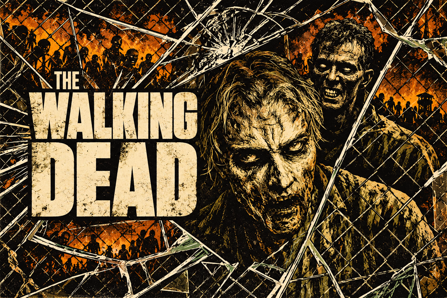 The Walking Dead — restyled cabinet backglass