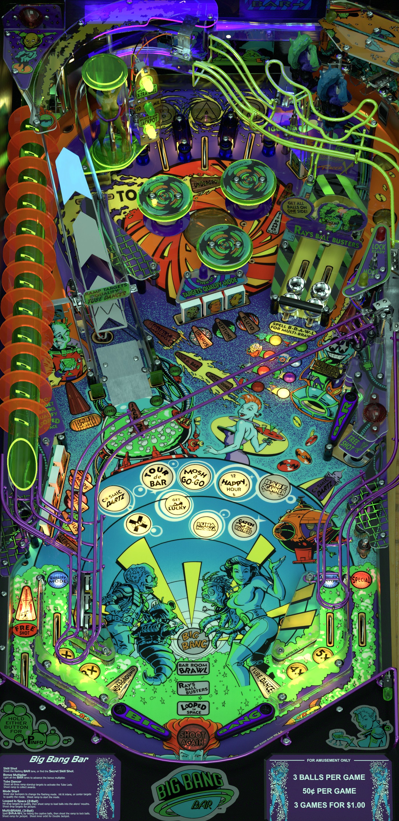 Installed Big Bang Bar VPW 2.1 playfield