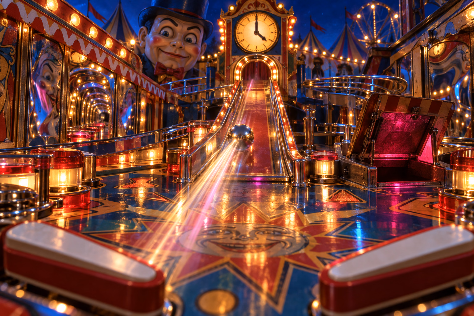 First clock route: Push the clock, lock through Hidden Hallway, then aim for Rudy at midnight.