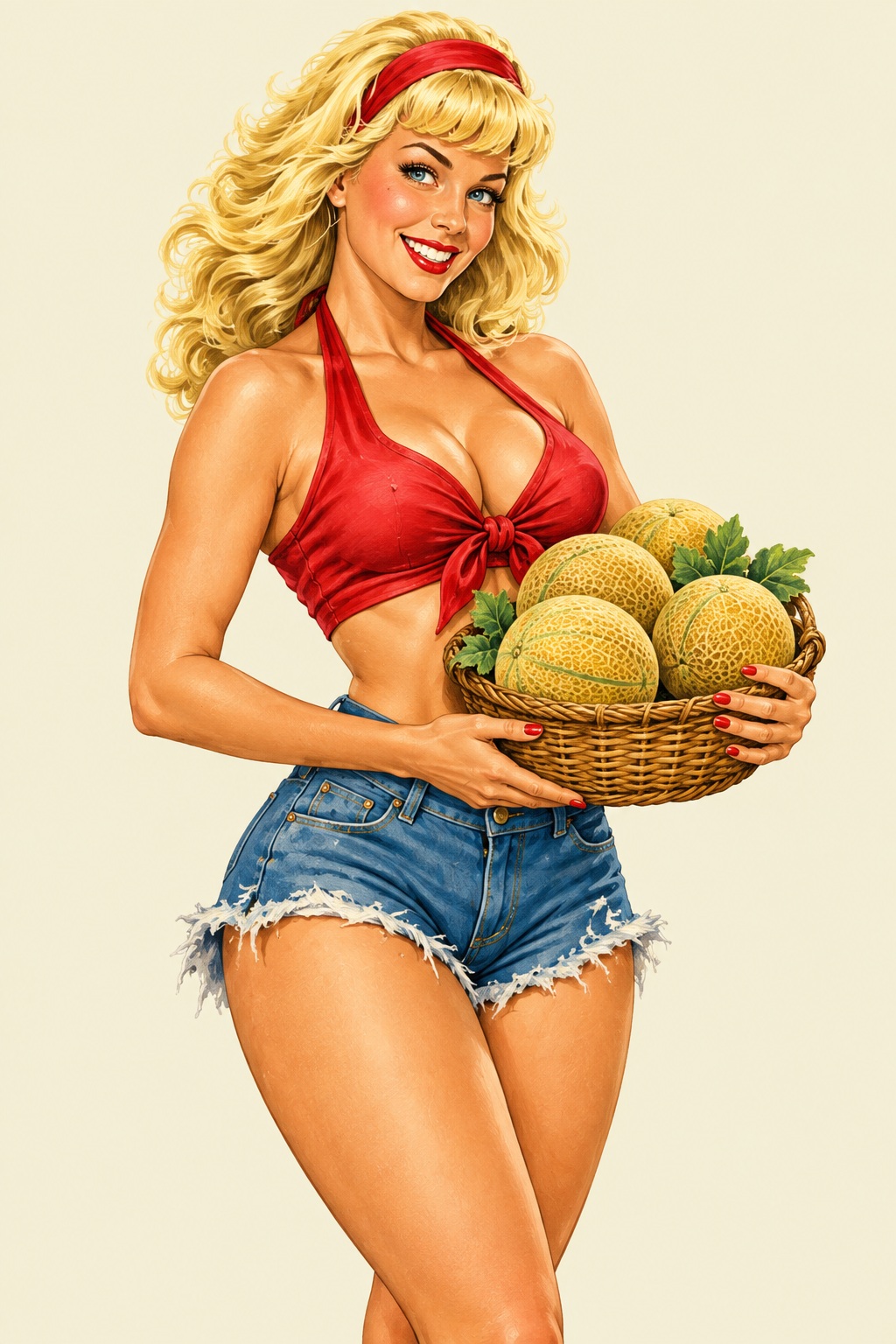 Painted portrait of Melony