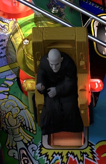 Electric Chair close-up from the installed The Addams Family playfield