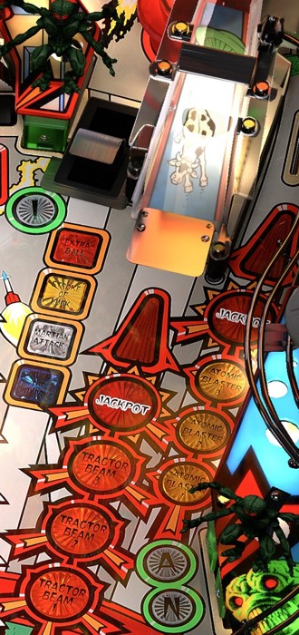 I and AN targets on the installed table