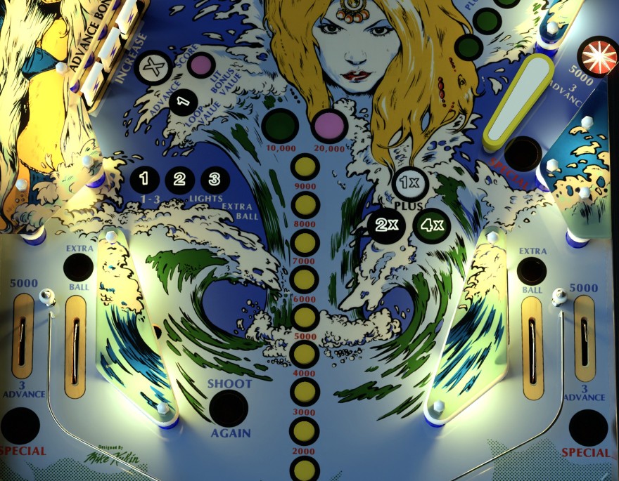 Sea Witch reference: lower side lanes and shooter-lane region.