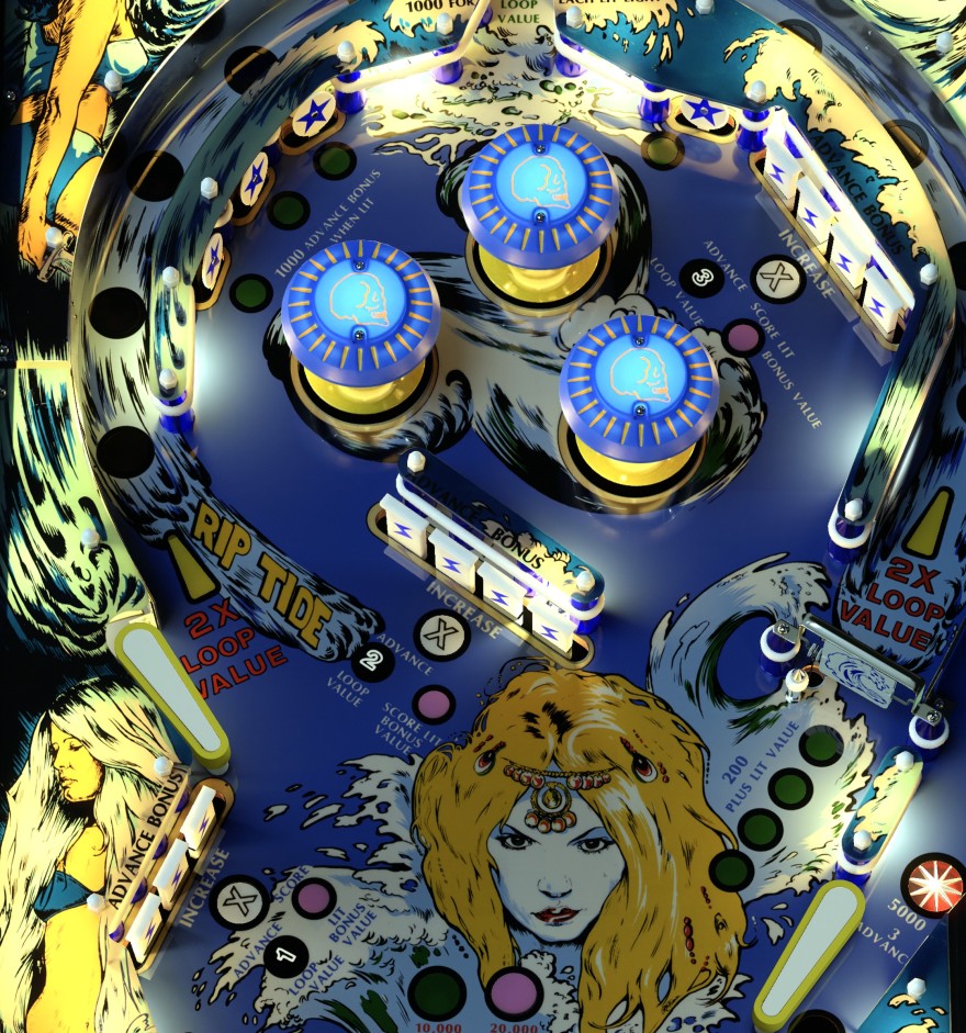 Sea Witch reference: upper loop around the bumpers.