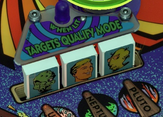 Center Drop Bank on the installed playfield