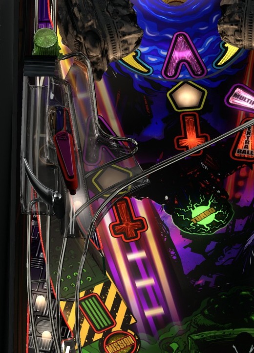 Left orbit and Mission VUK on the installed Blood Machines playfield