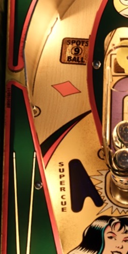 Left Orbit on the cabinet playfield