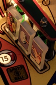 Right Drop Bank on the cabinet playfield