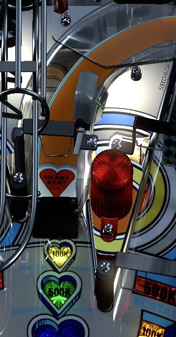 Heartbeat Ramp on the installed playfield