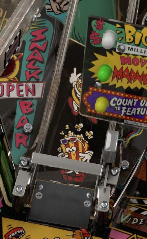 Right ramp close-up from the installed Creature from the Black Lagoon playfield