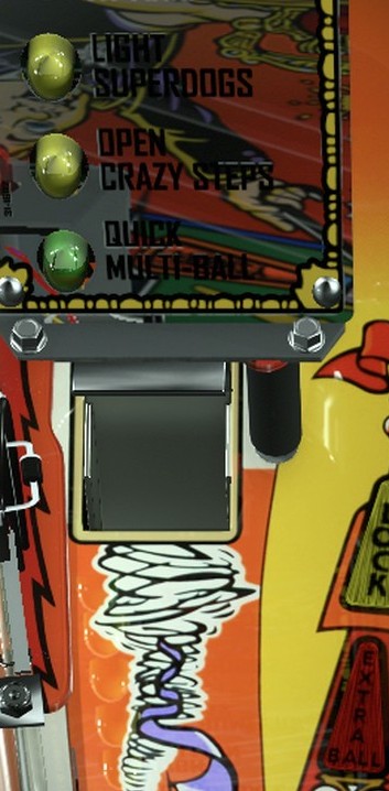 Wind Tunnel close-up from the installed FunHouse playfield