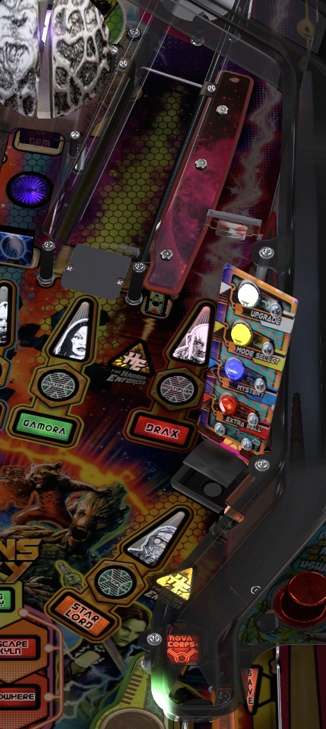 Drax lane and Star-Lord hole on the right