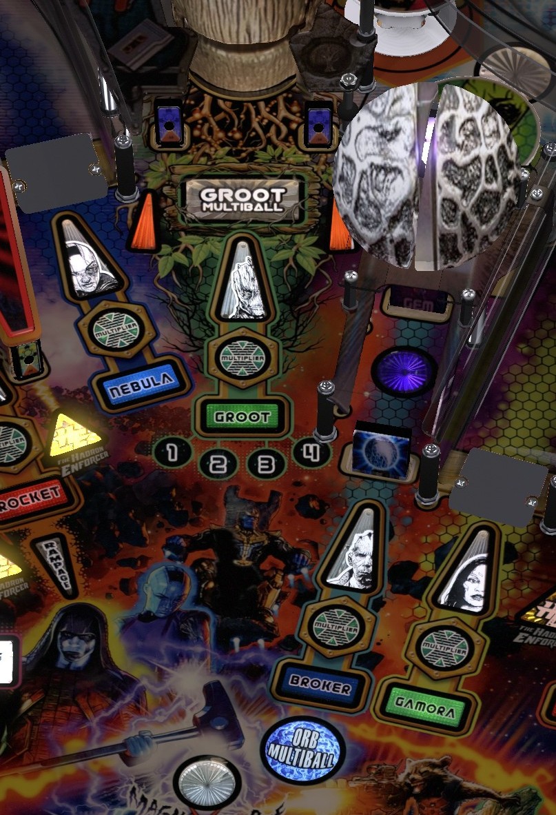 Nebula ramp on the left and Gamora ramp on the right