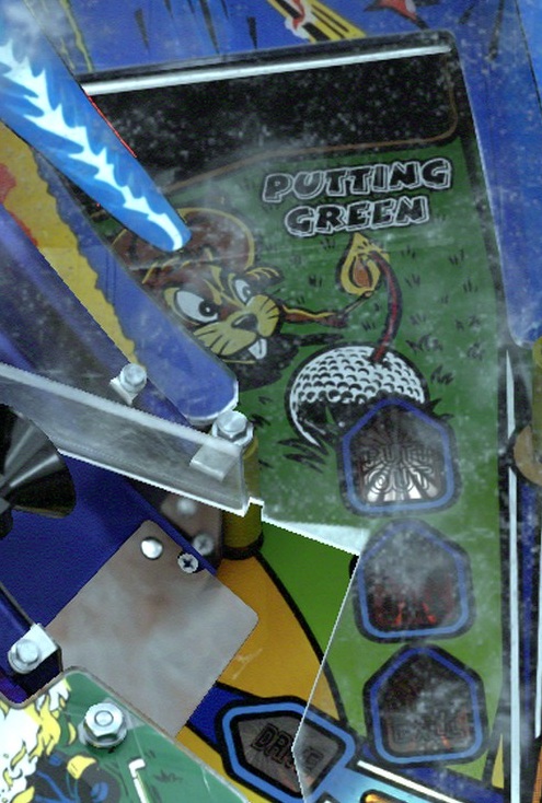 Putting Green on the installed playfield