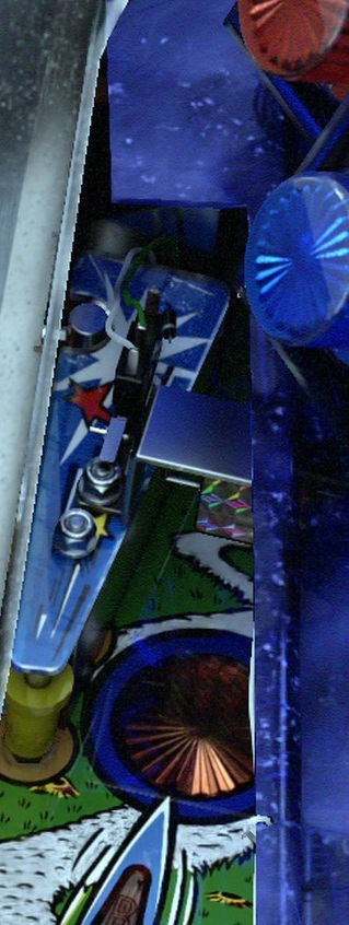 Right Cart Path on the installed playfield