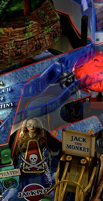 Dead Man’s Chest and KEY targets on the installed playfield