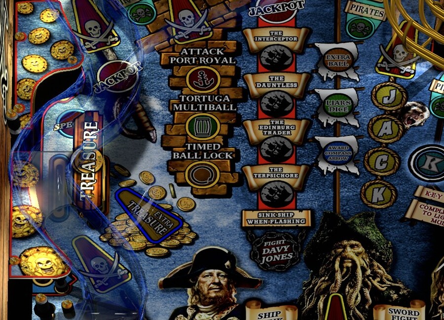 Pirates flippers, treasure lanes and Compass inserts