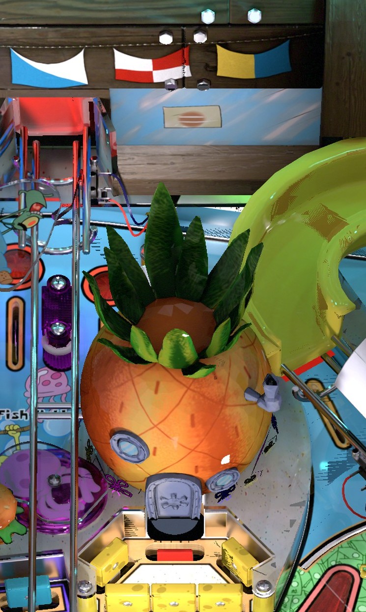 Pineapple lock on the table
