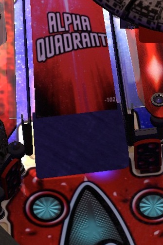 Left Ramp on the installed playfield