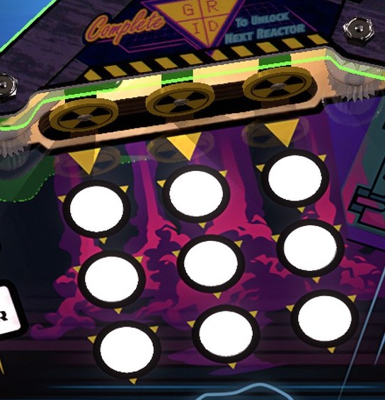 Grid targets close-up from the installed Total Nuclear Annihilation playfield