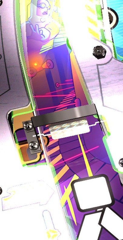 Left orbit and spinner close-up from the installed Total Nuclear Annihilation playfield