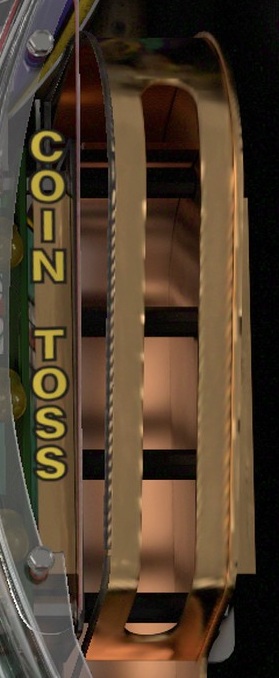 Coin Toss on the installed playfield