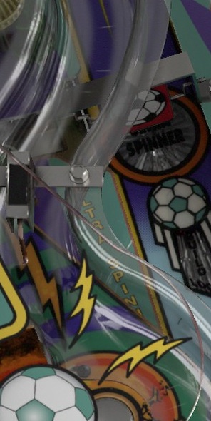 Left Orbit on the installed playfield
