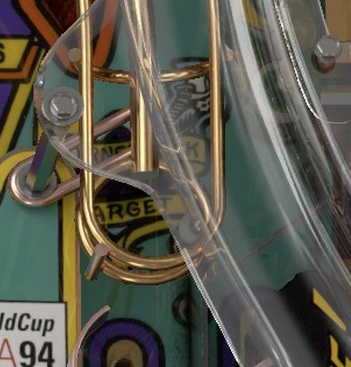 Magna-Goal on the installed playfield