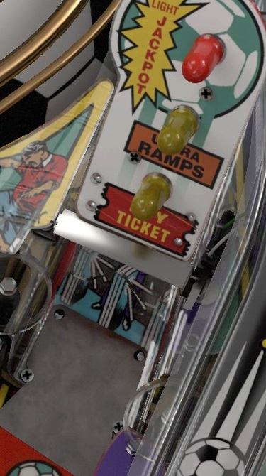 Right Ramp on the installed playfield