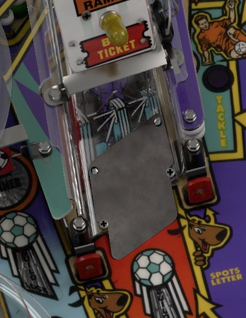 Striker Targets on the installed playfield