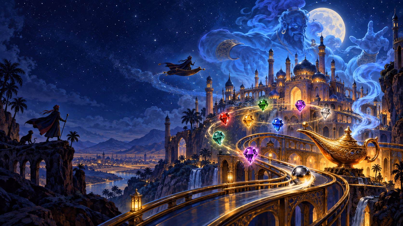 Thematic illustration for Tales of the Arabian Nights